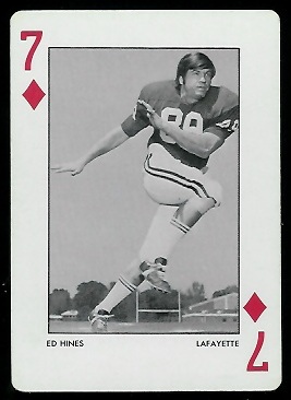 Ed Hines 1972 Alabama Playing Cards football card