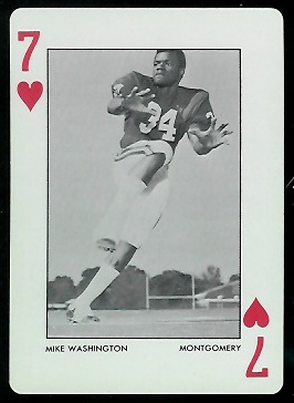 Mike Washington 1972 Alabama Playing Cards football card