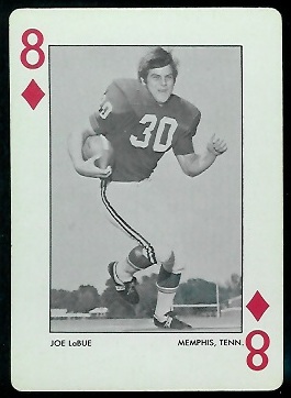 Joe LaBue 1972 Alabama Playing Cards football card