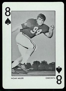 Noah Miller 1972 Alabama Playing Cards football card