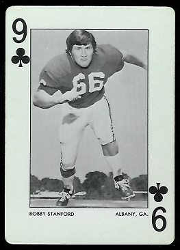 Bobby Stanford 1972 Alabama Playing Cards football card
