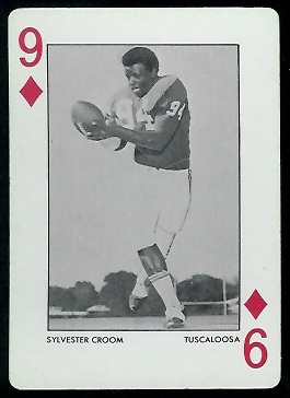 Sylvester Croom 1972 Alabama Playing Cards football card