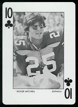 Roger Mitchell 1972 Auburn Playing Cards football card
