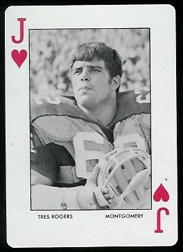 Tres Rogers 1972 Auburn Playing Cards football card