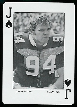 David Hughes 1972 Auburn Playing Cards football card