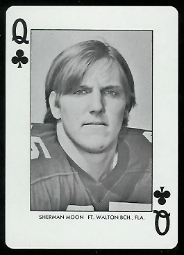 Sherman Moon 1972 Auburn Playing Cards football card