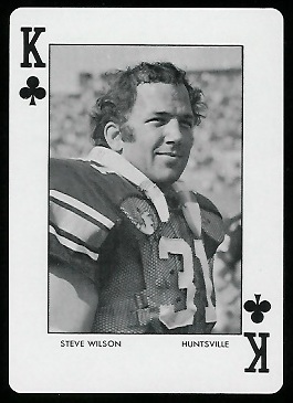 Steve Wilson 1972 Auburn Playing Cards football card Steve Wilson 1972 Auburn Playing Cards football card