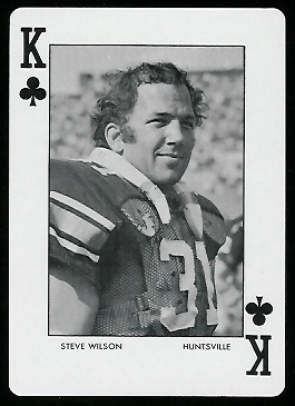 Steve Wilson 1972 Auburn Playing Cards football card