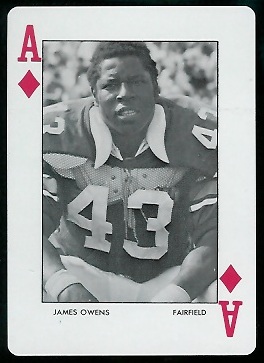 James Owens 1972 Auburn Playing Cards football card