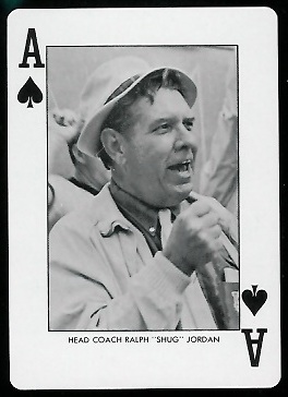 Shug Jordan 1972 Auburn Playing Cards football card
