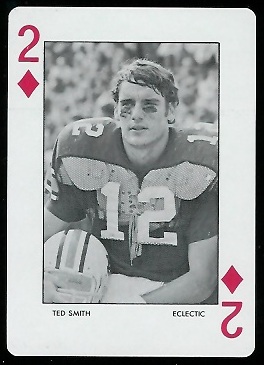 Ted Smith 1972 Auburn Playing Cards football card