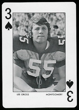 Lee Gross 1972 Auburn Playing Cards football card