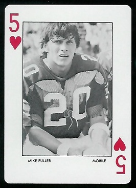 Mike Fuller 1972 Auburn Playing Cards football card