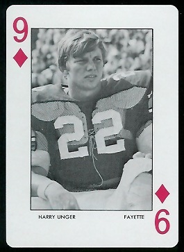 Harry Unger 1972 Auburn Playing Cards football card