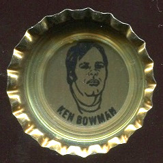 Ken Bowman 1972 Coke Caps Packers football card