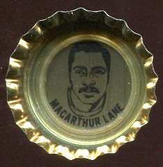 MacArthur Lane 1972 Coke Caps Packers football card
