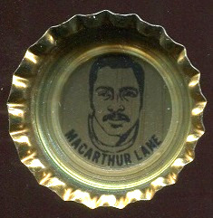 MacArthur Lane 1972 Coke Caps Packers football card MacArthur Lane 1972 Coke Caps Packers football card