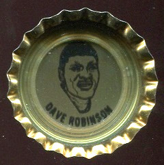 Dave Robinson 1972 Coke Caps Packers football card Dave Robinson 1972 Coke Caps Packers football card