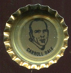 Carroll Dale 1972 Coke Caps Packers football card