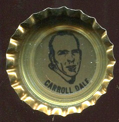Carroll Dale 1972 Coke Caps Packers football card Carroll Dale 1972 Coke Caps Packers football card