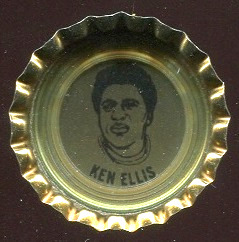 Ken Ellis 1972 Coke Caps Packers football card