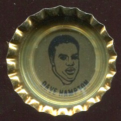 Dave Hampton 1972 Coke Caps Packers football card