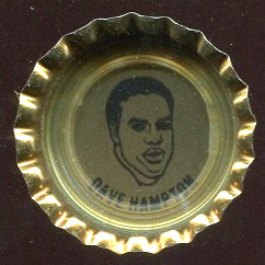 Dave Hampton 1972 Coke Caps Packers football card Dave Hampton 1972 Coke Caps Packers football card
