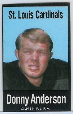 Donny Anderson 1972 NFLPA Iron Ons football card Donny Anderson 1972 NFLPA Iron Ons football card