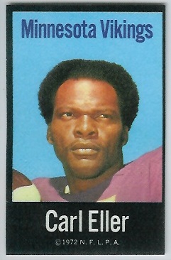Carl Eller 1972 NFLPA Iron Ons football card Carl Eller 1972 NFLPA Iron Ons football card