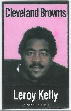 Leroy Kelly 1972 NFLPA Iron Ons football card