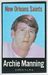 1972 NFLPA Iron Ons Archie Manning football card
