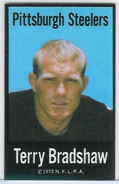 Terry Bradshaw 1972 NFLPA Iron Ons football card