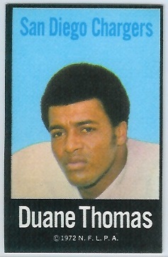 Duane Thomas 1972 NFLPA Iron Ons football card