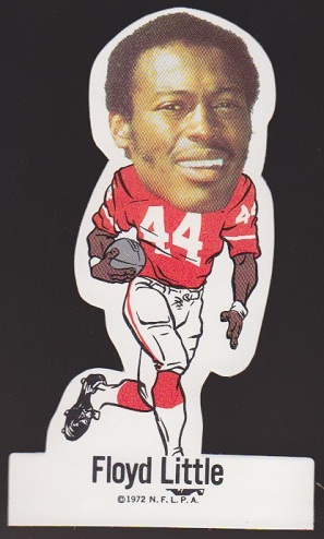 Floyd Little 1972 NFLPA Vinyl Stickers football card Floyd Little 1972 NFLPA Vinyl Stickers football card