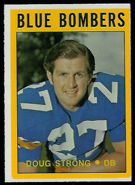 Doug Strong 1972 O-Pee-Chee CFL football card