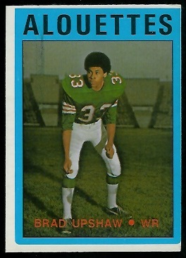 Brad Upshaw 1972 O-Pee-Chee CFL football card