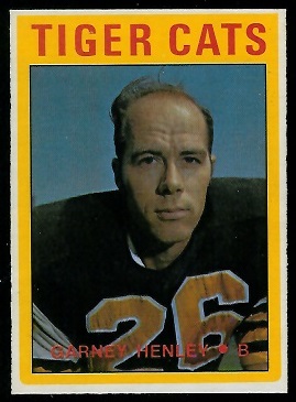 Garney Henley 1972 O-Pee-Chee CFL football card