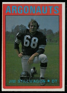 Jim Stillwagon 1972 O-Pee-Chee CFL football card Jim Stillwagon 1972 O-Pee-Chee CFL football card