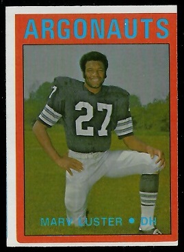 Marv Luster 1972 O-Pee-Chee CFL football card Marv Luster 1972 O-Pee-Chee CFL football card