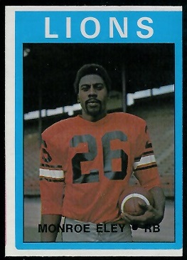 Monroe Eley 1972 O-Pee-Chee CFL football card