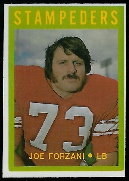 Joe Forzani 1972 O-Pee-Chee CFL football card