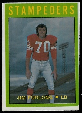 Jim Furlong 1972 O-Pee-Chee CFL football card