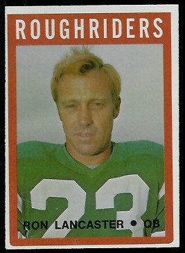 Ron Lancaster 1972 O-Pee-Chee CFL football card