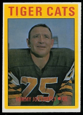 Tommy Joe Coffey 1972 O-Pee-Chee CFL football card Tommy Joe Coffey 1972 O-Pee-Chee CFL football card