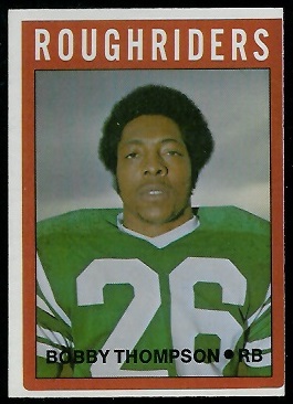 Bobby Thompson 1972 O-Pee-Chee CFL football card