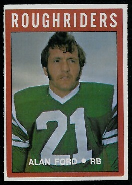 Alan Ford 1972 O-Pee-Chee CFL football card