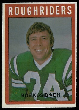 Bob Kosid 1972 O-Pee-Chee CFL football card