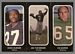 1972 O-Pee-Chee Stickers Hugh Oldham, Joe Theismann, Ed George