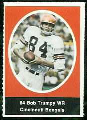 Bob Trumpy 1972 Sunoco Stamps football card