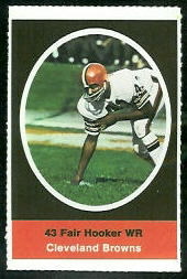 Fair Hooker 1972 Sunoco Stamps football card